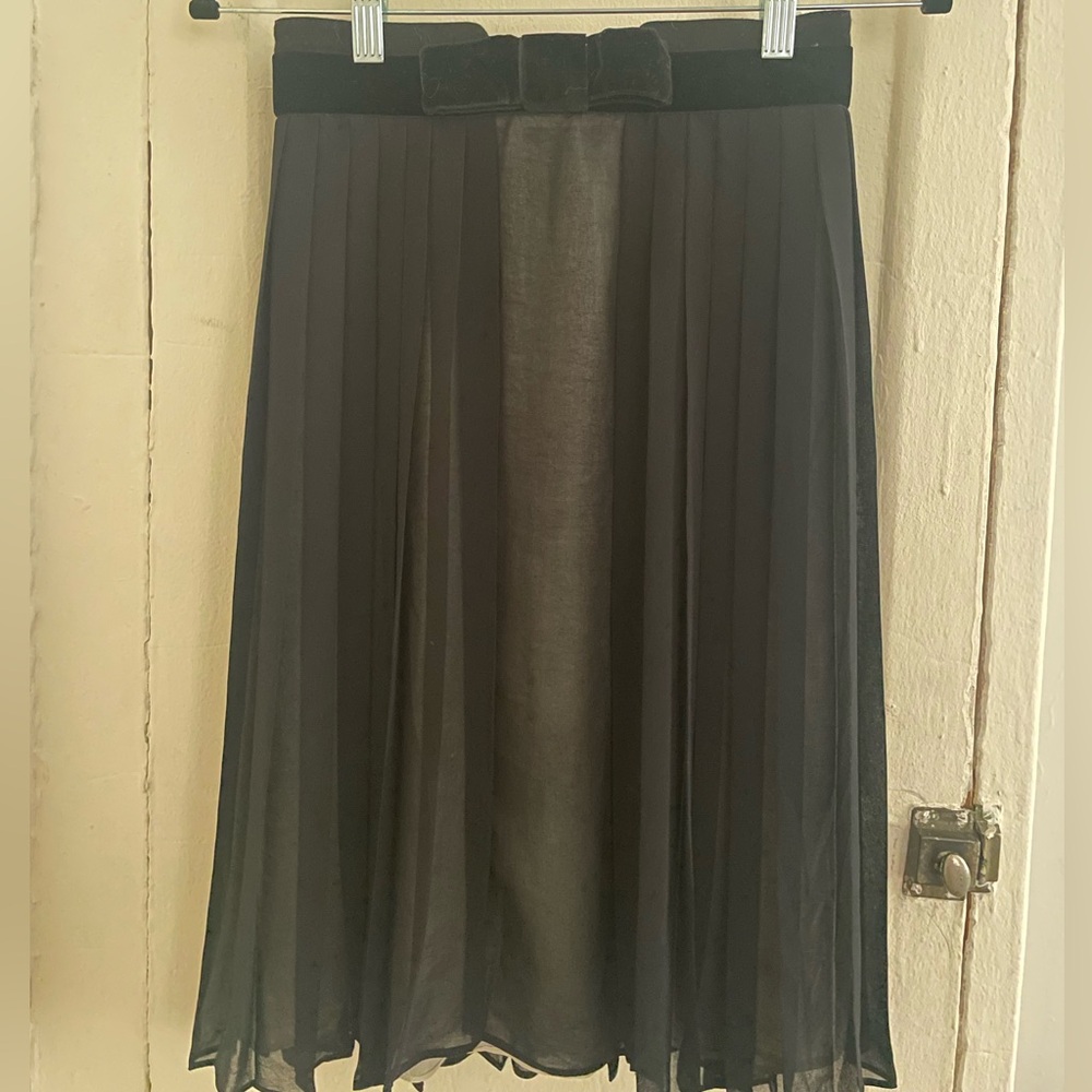 Robert Rodriguez skirt with velvet waistband bow detail